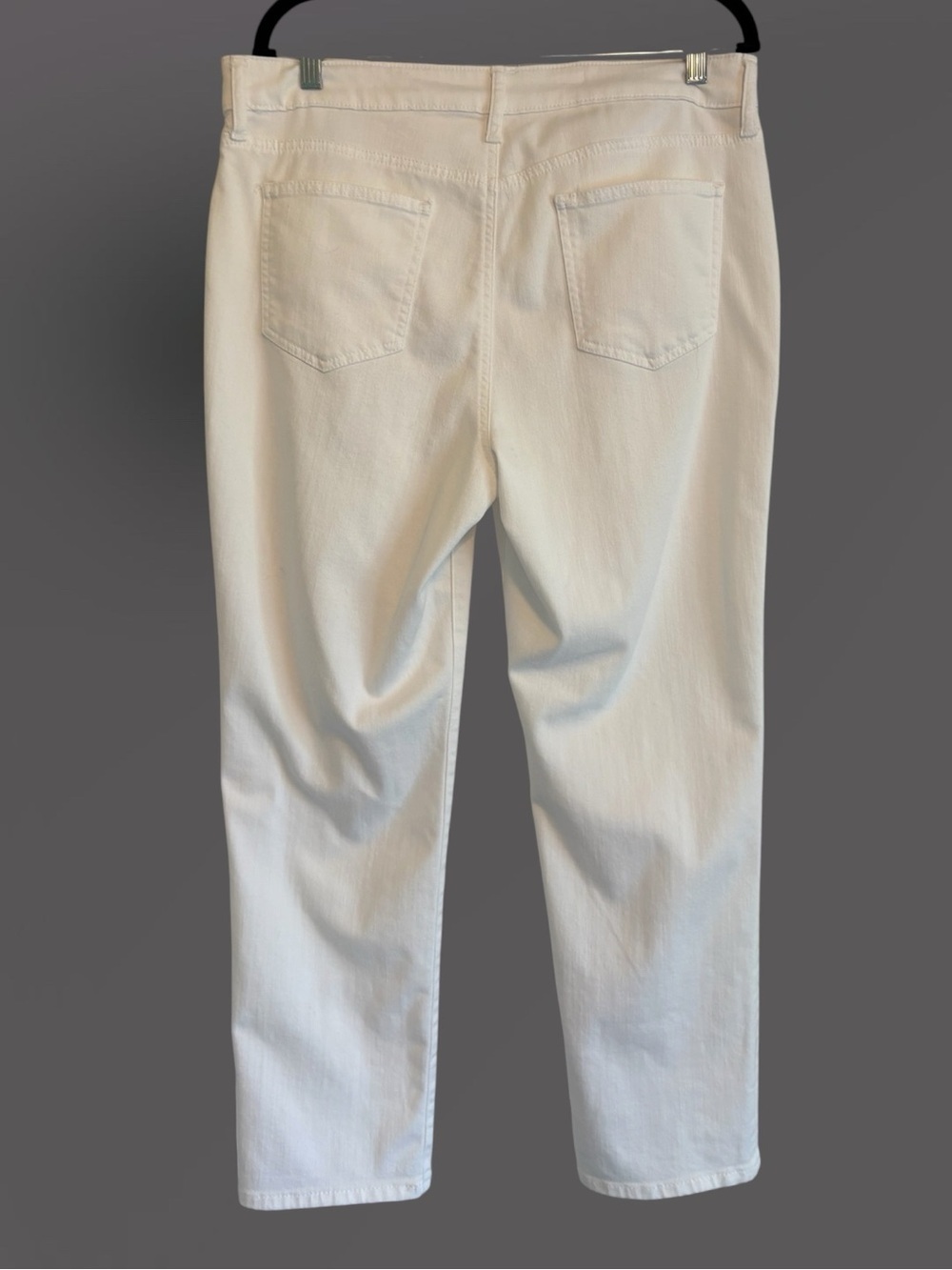 Chico’s White So Slimming Girlfriend Slim Leg Crop Jeans Size 2 (US 12) - Picture 8 of 10